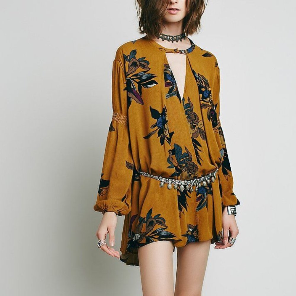 Free People Electric Orchid Swing Tunic
